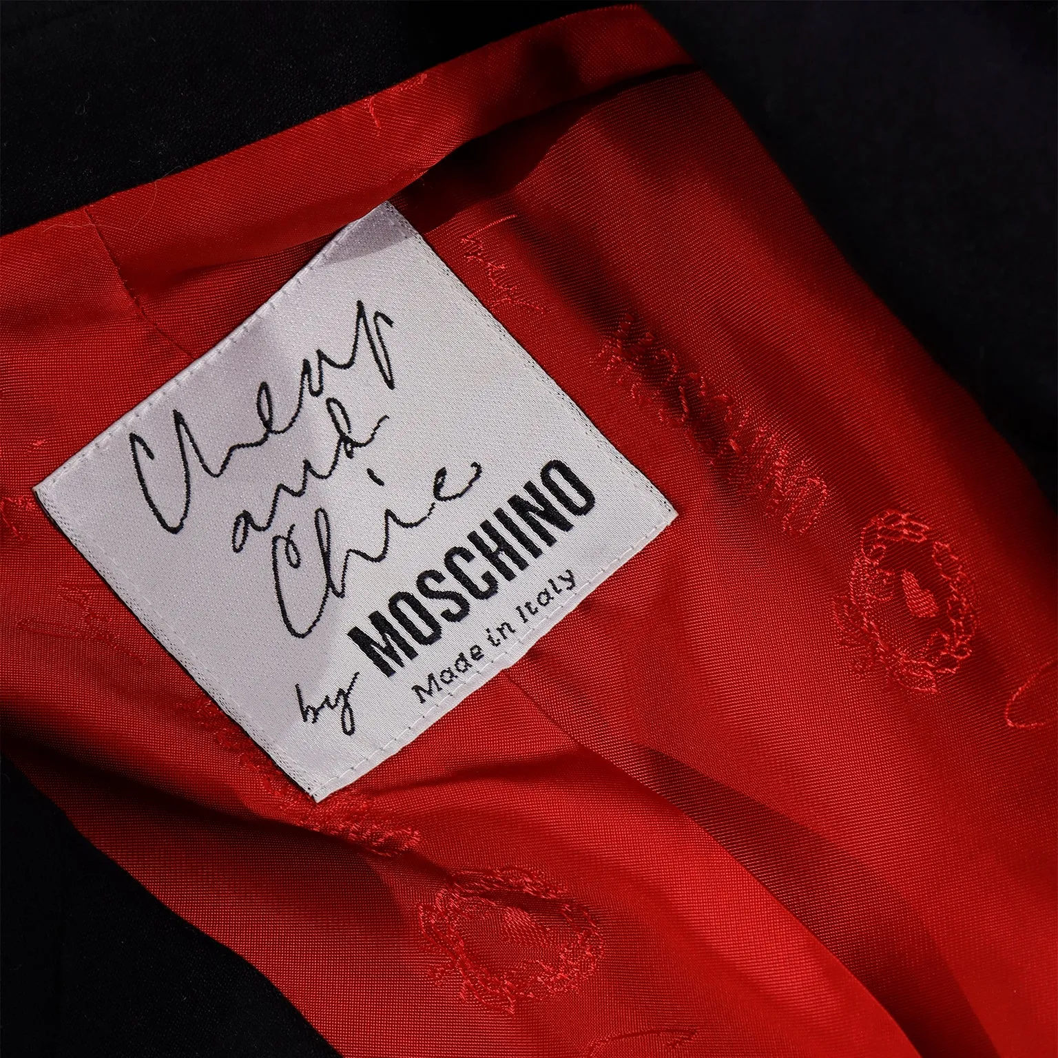 1991 Vintage Franco Moschino Hot Cold Faucet Handle Jacket