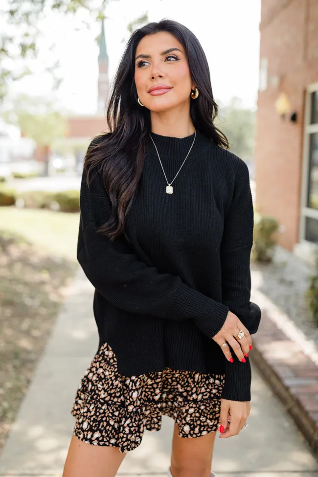 A Great Escape Black Oversized Sweater SALE