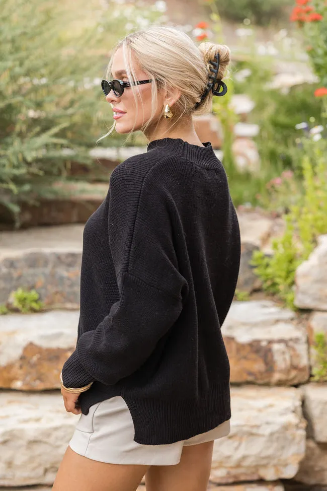 A Great Escape Black Oversized Sweater SALE