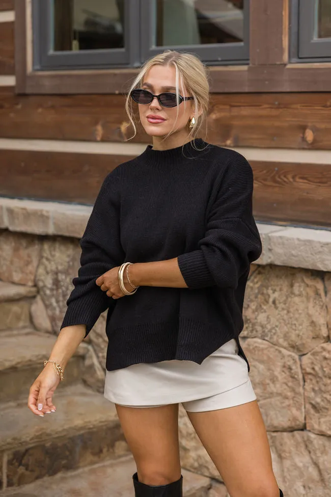 A Great Escape Black Oversized Sweater SALE