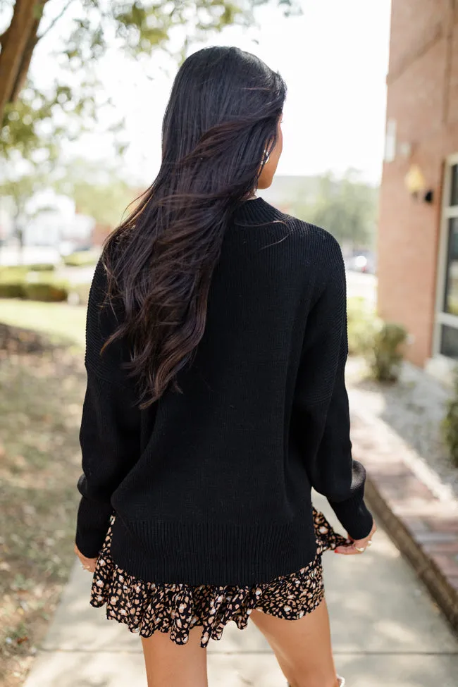 A Great Escape Black Oversized Sweater SALE