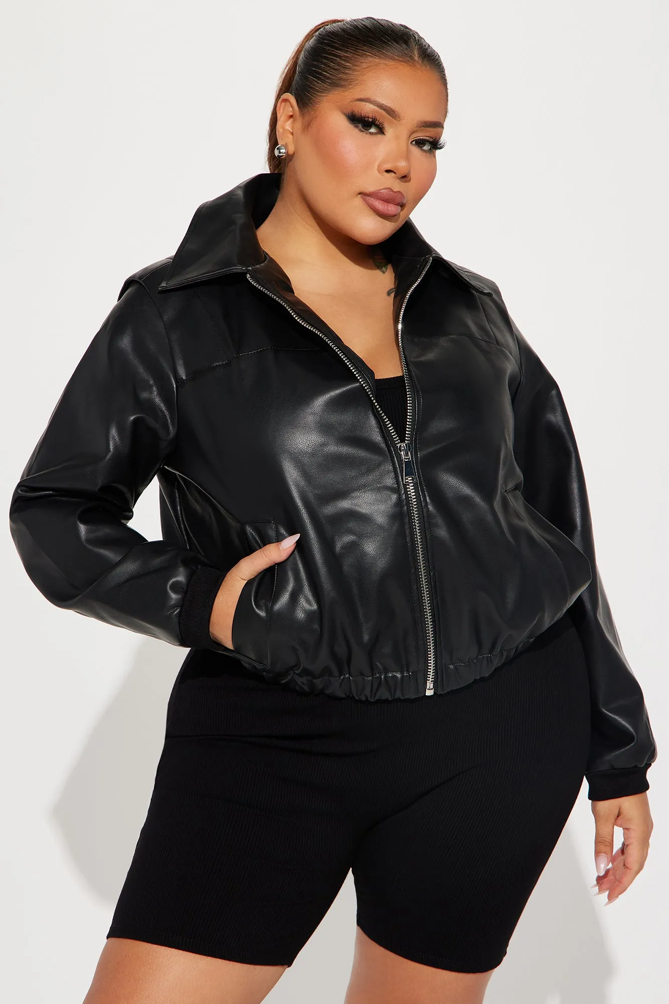 All Seasons Bomber Jacket - Black