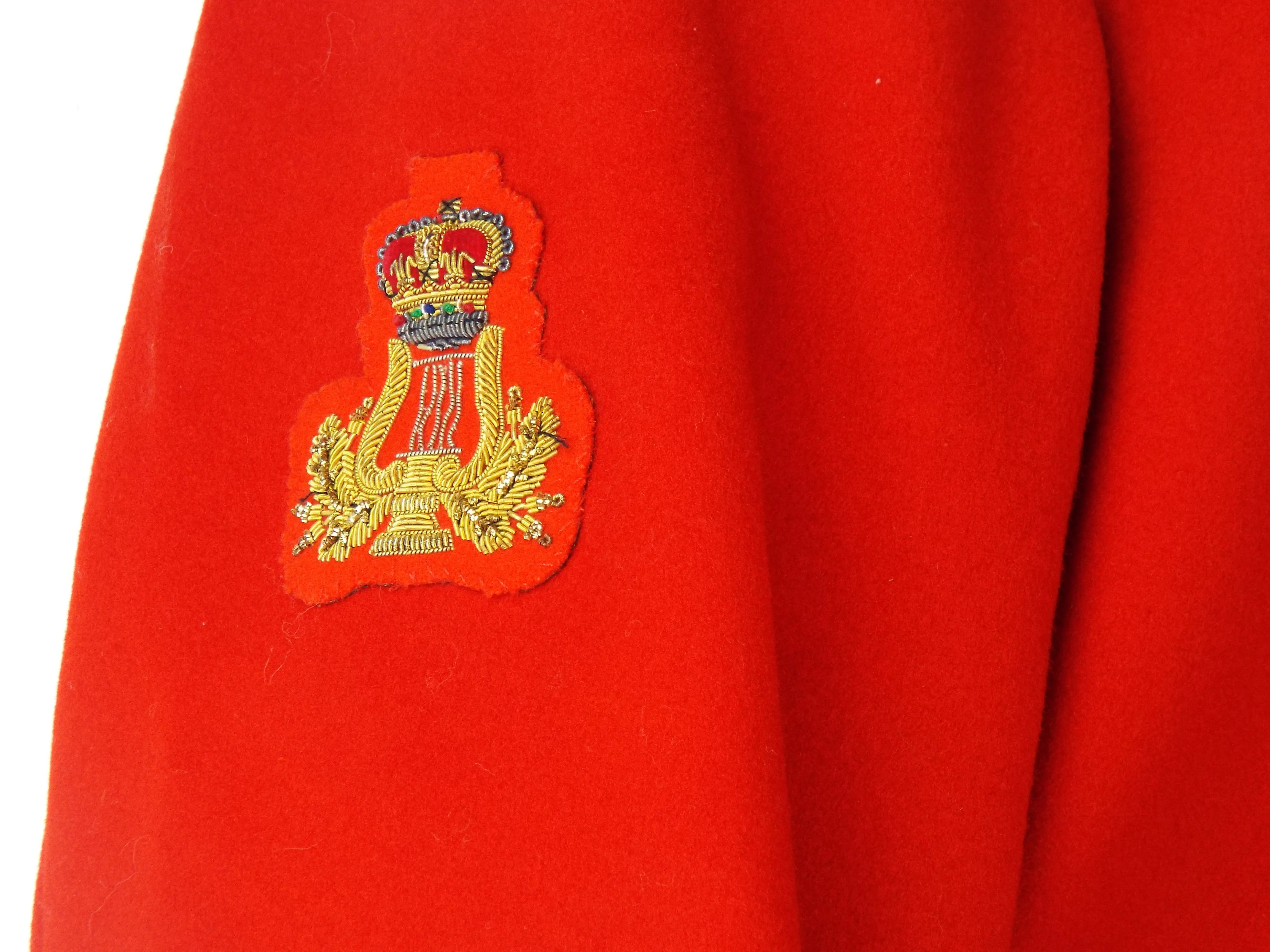 British Guards Red Ceremonial Military Jacket - Bandsmen Tunic