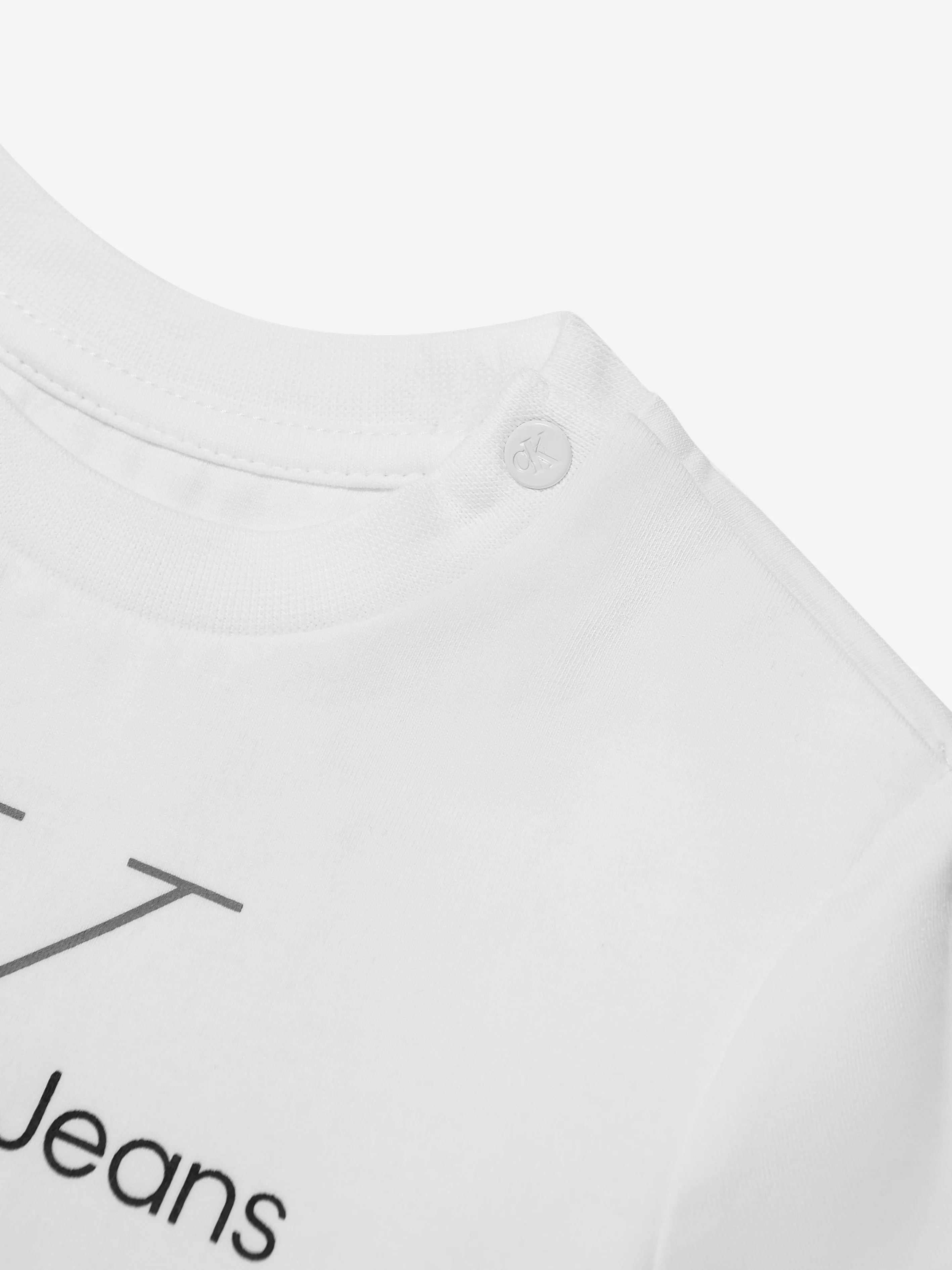 Calvin Klein Baby Monogram T-Shirt in White