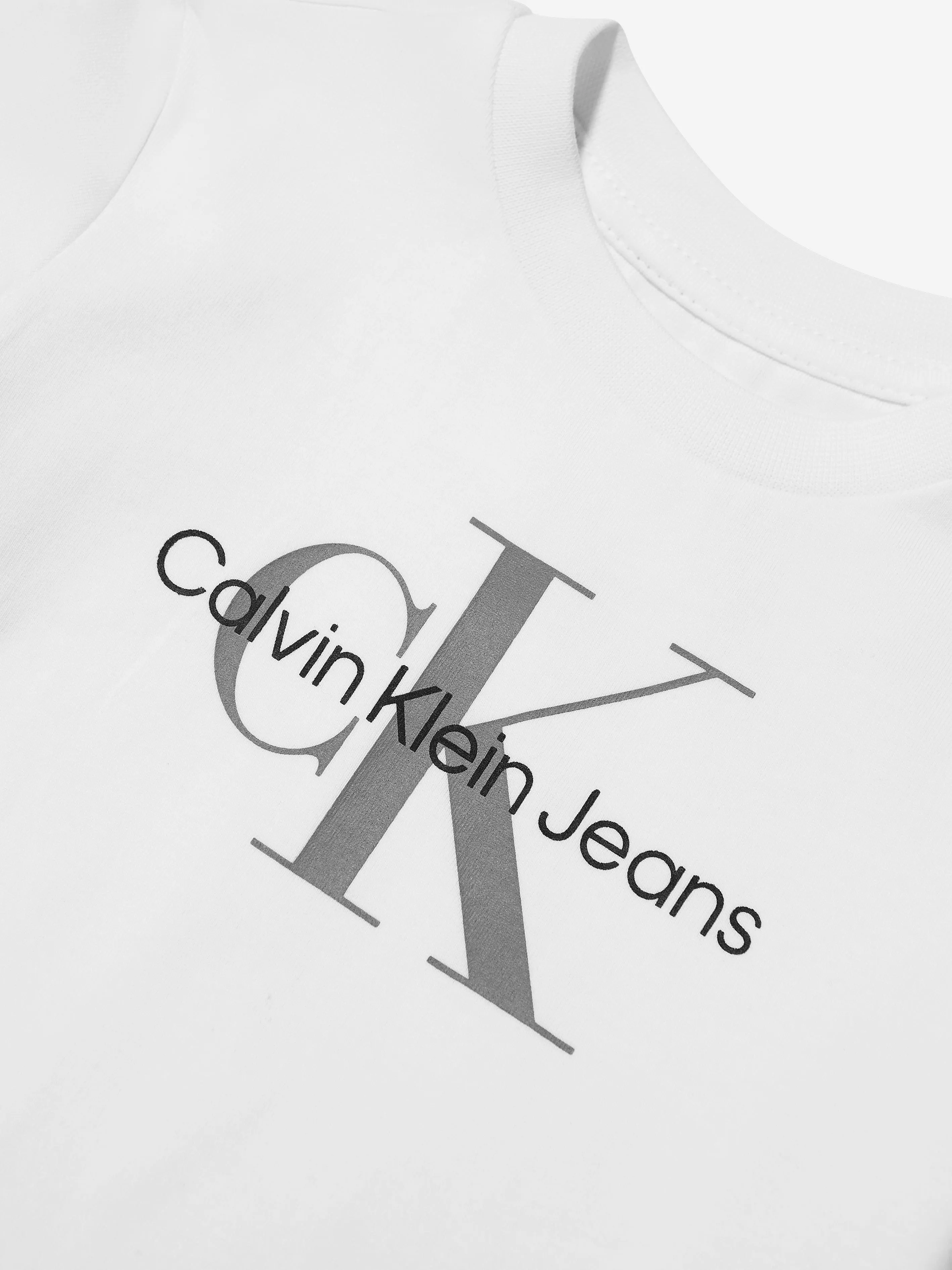 Calvin Klein Baby Monogram T-Shirt in White