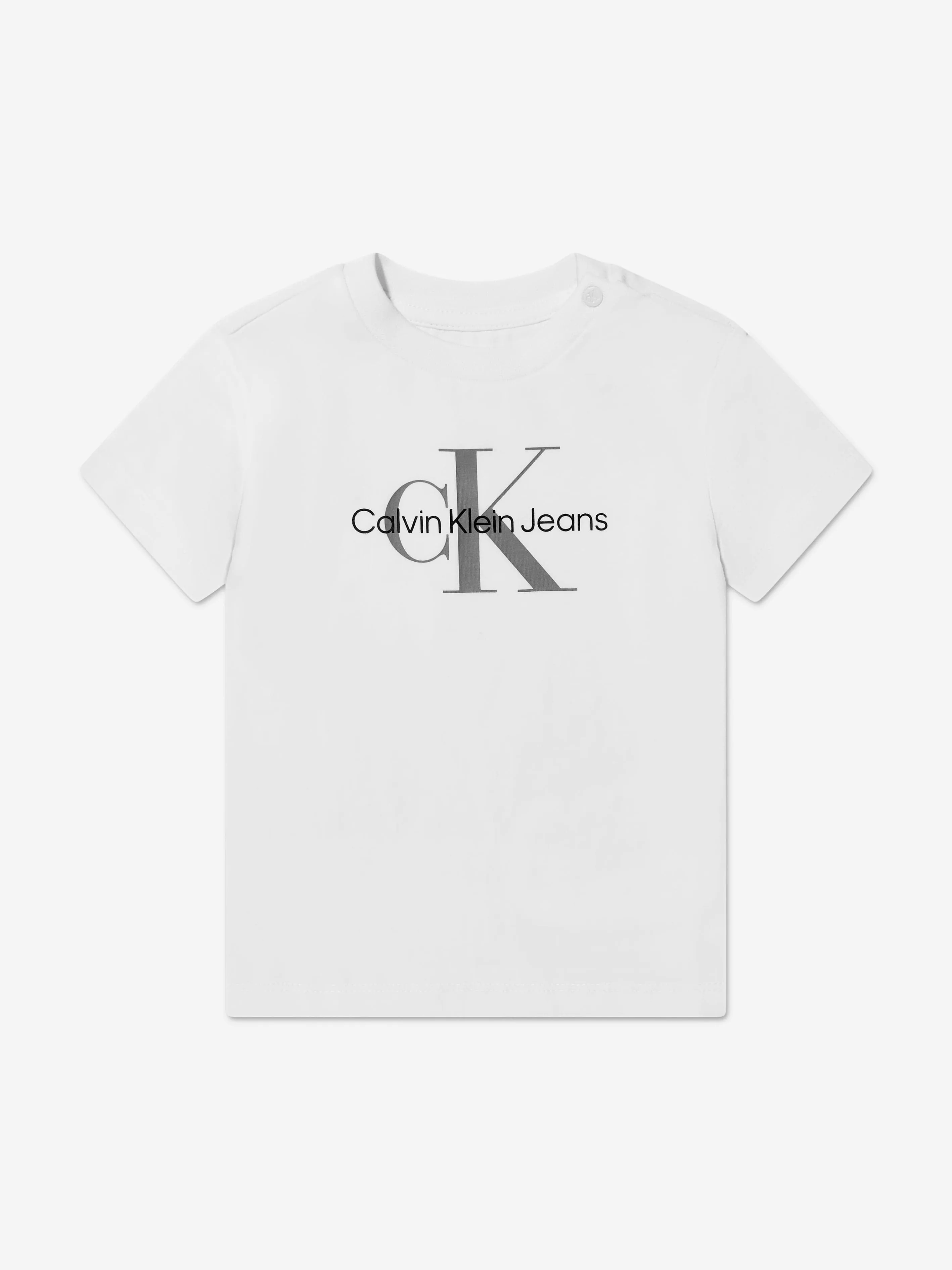 Calvin Klein Baby Monogram T-Shirt in White