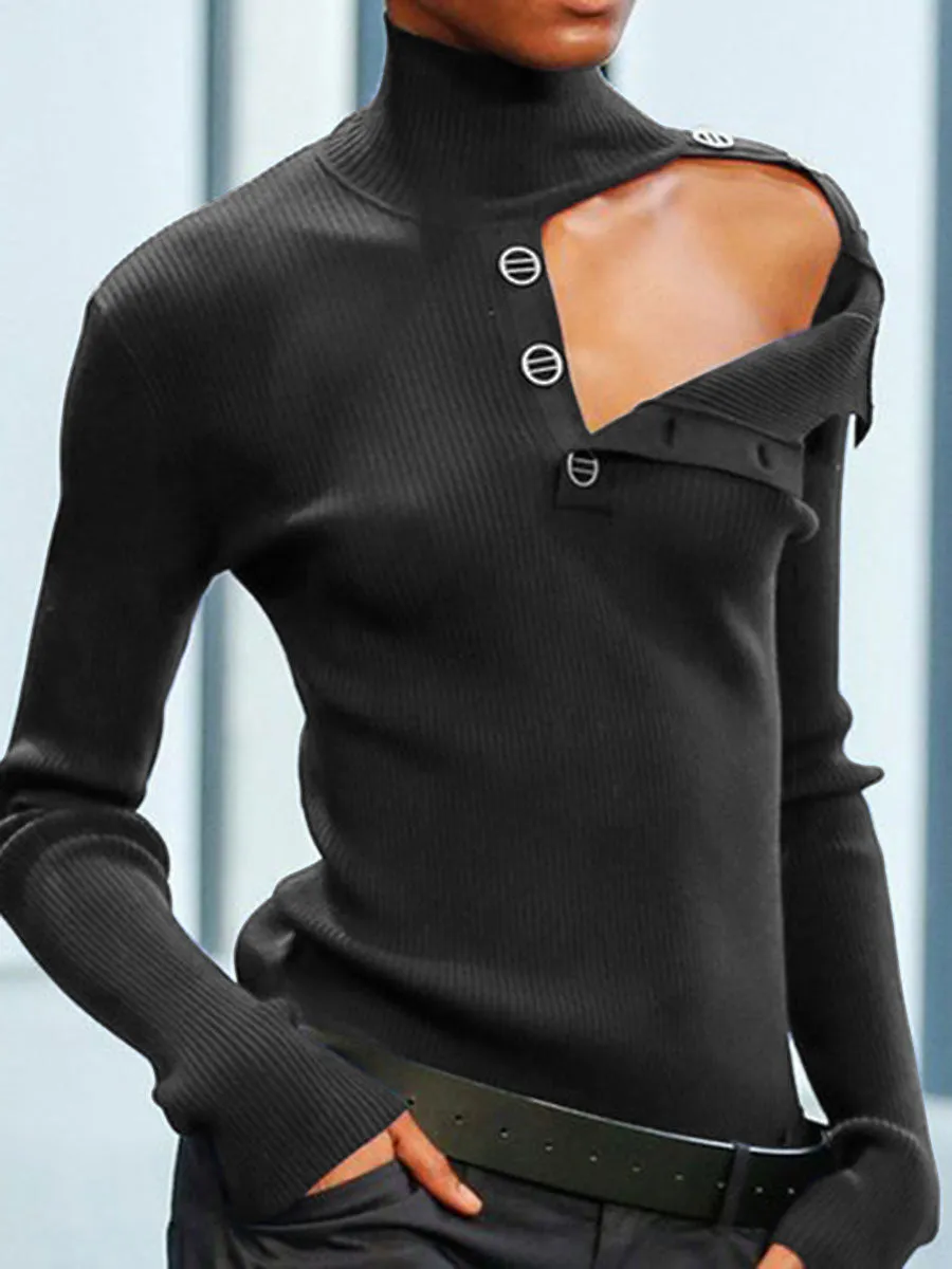 Casual High Collar Stylish Sweater