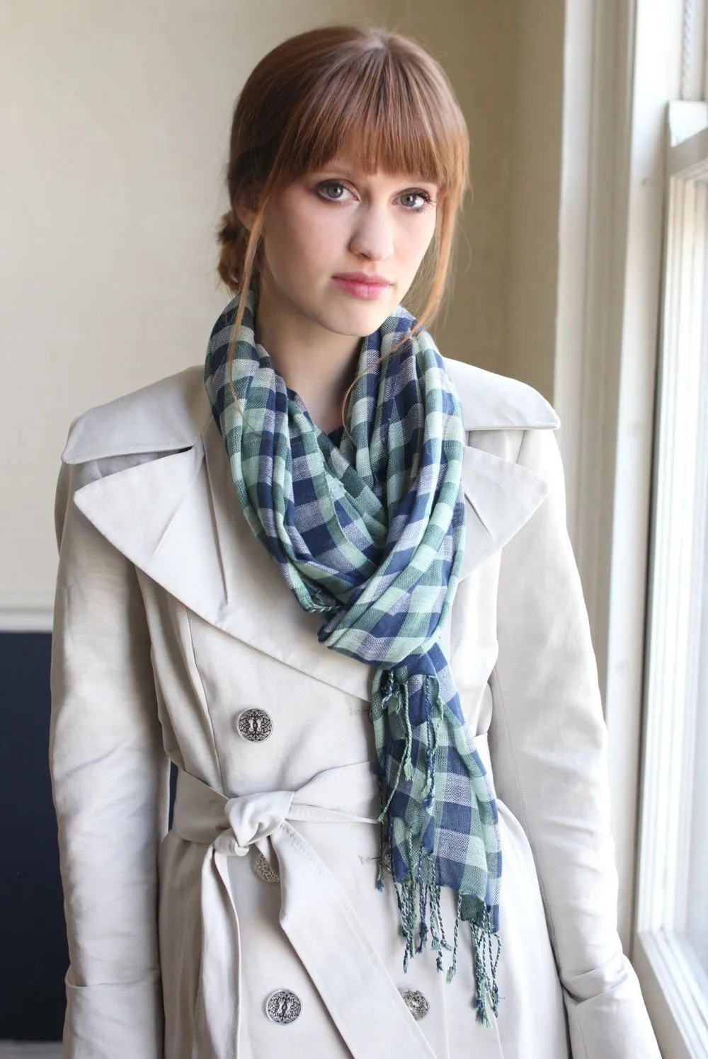 Classic Cambridge Checkered Plaid Scarf