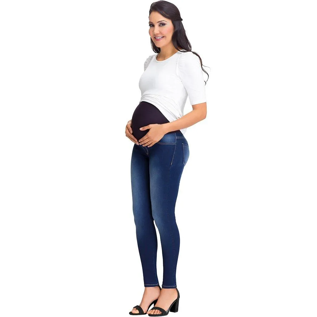 Colombian Maternity Skinny Jeans with Baby Bump Lowla M21998