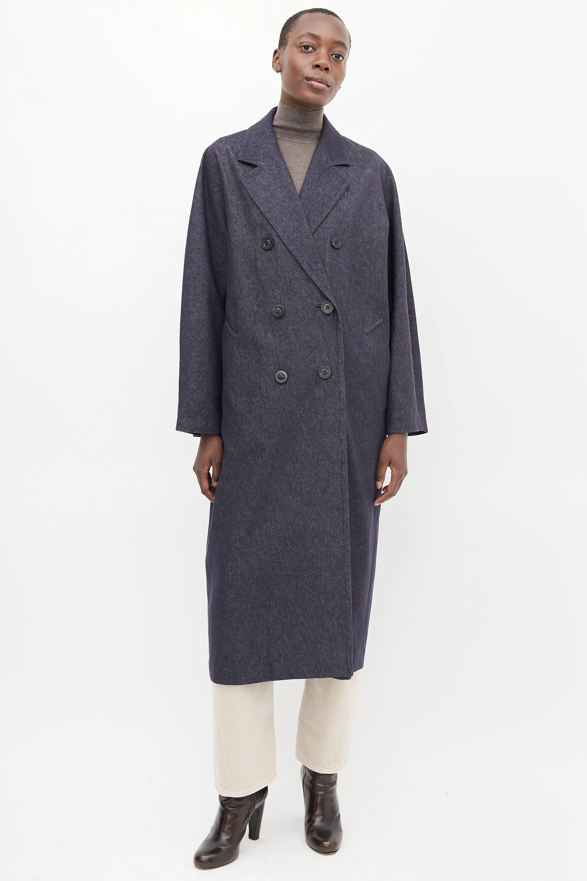 Dark Wash Denim Bacco Icon Coat