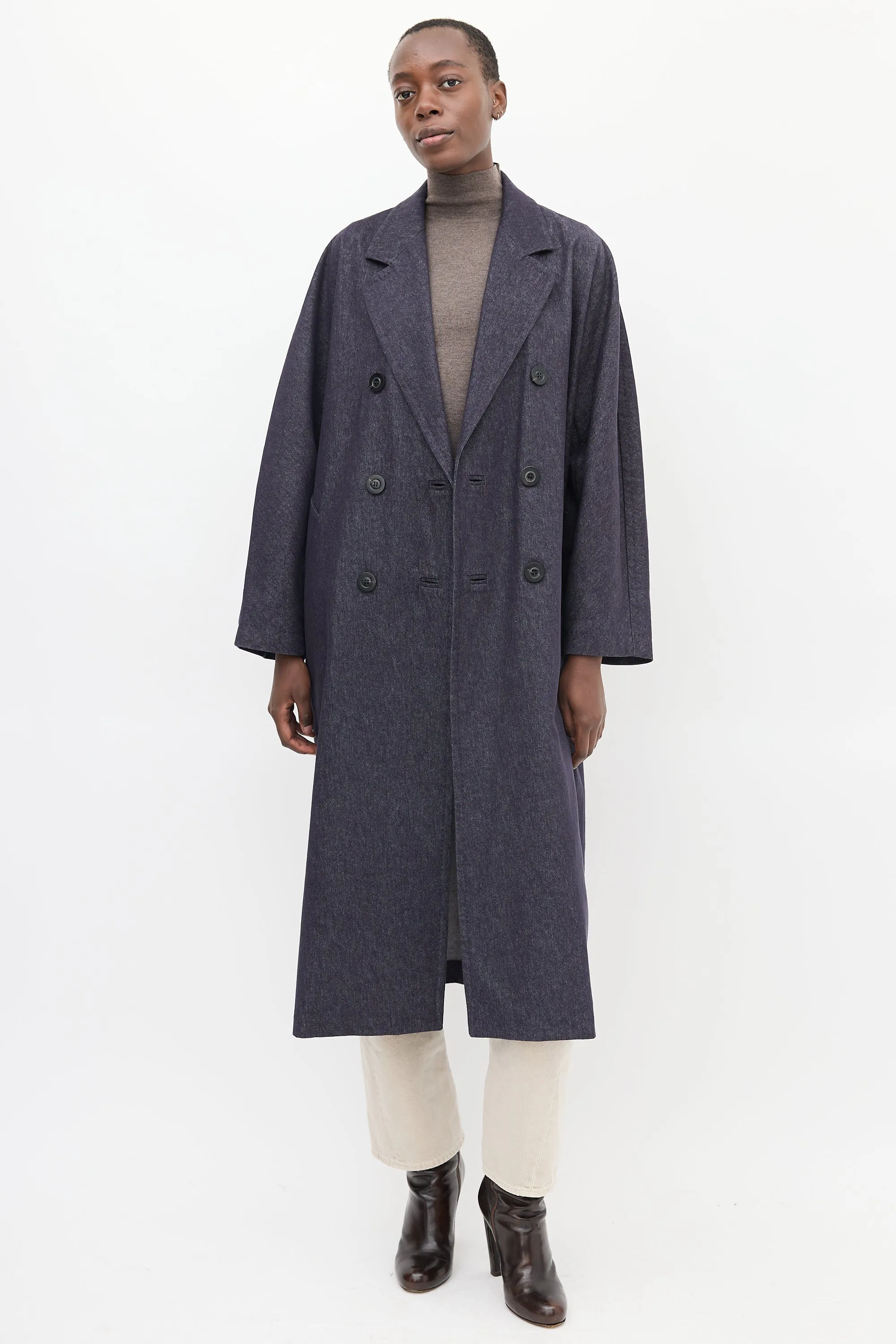 Dark Wash Denim Bacco Icon Coat