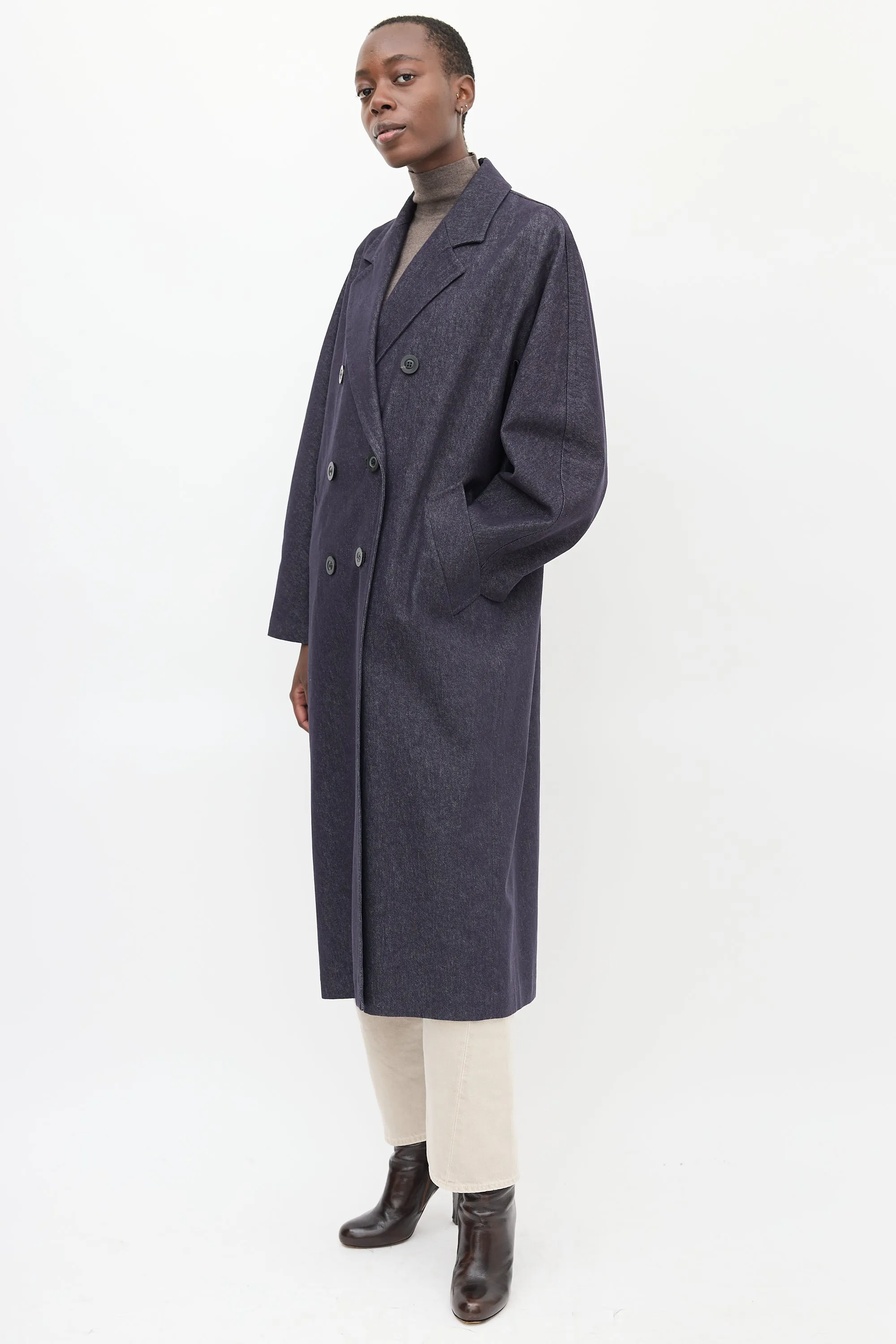 Dark Wash Denim Bacco Icon Coat