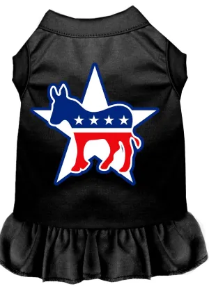 Democrat Screen Print Dress Black Xxl (18)