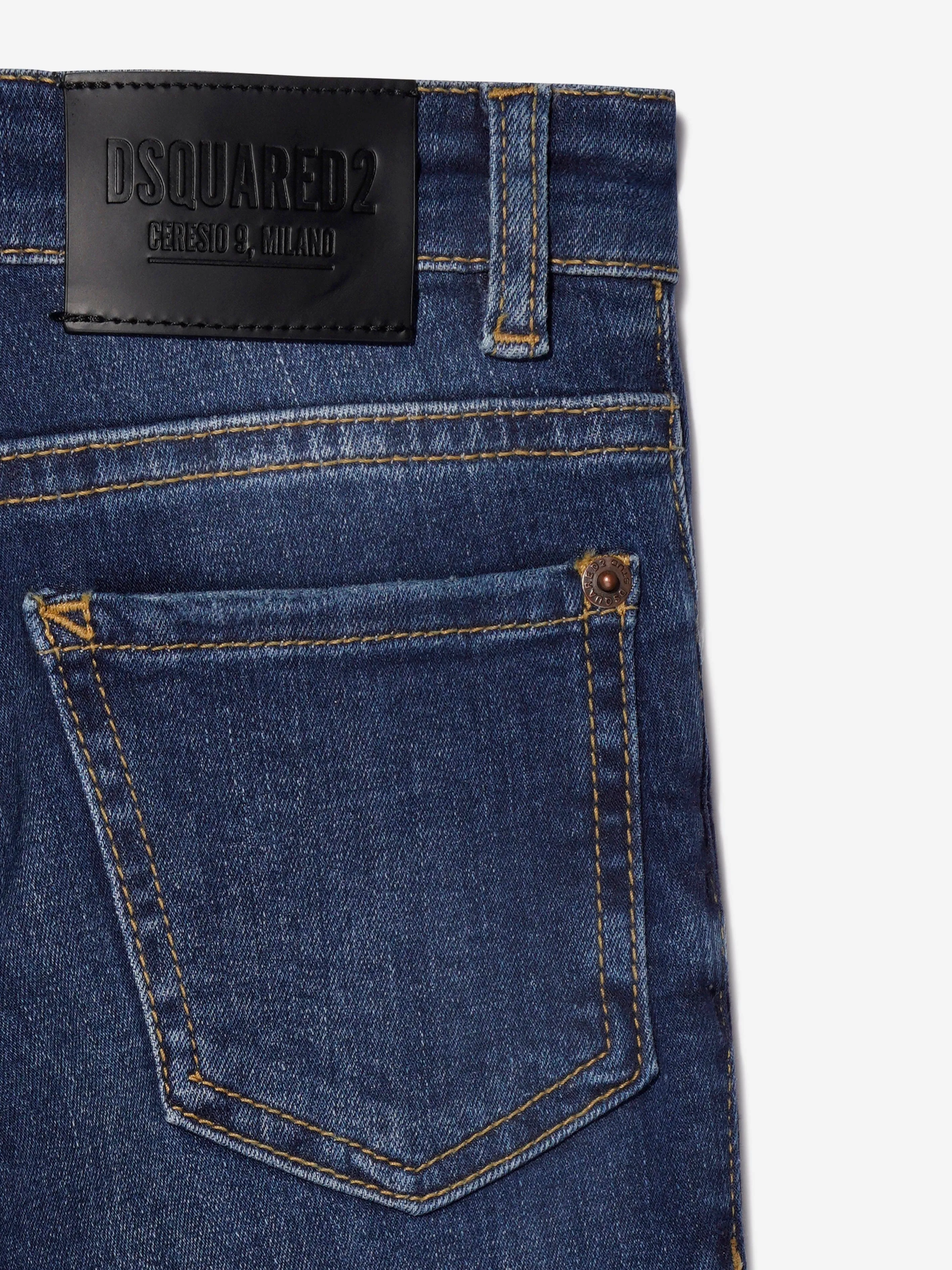 Dsquared2 Boys Cool Guy Jeans In Blue