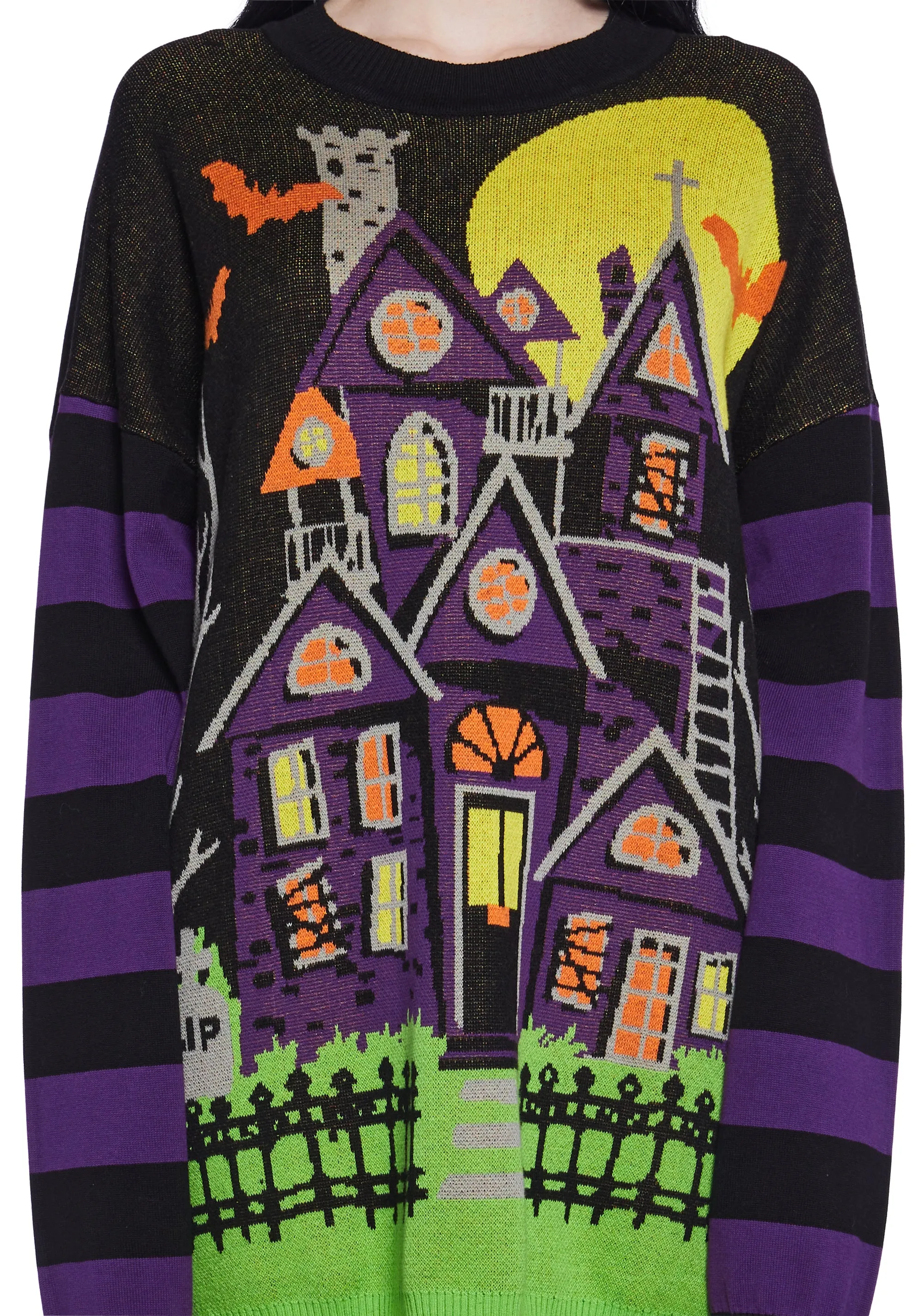 Eerie Estate Intarsia Sweater