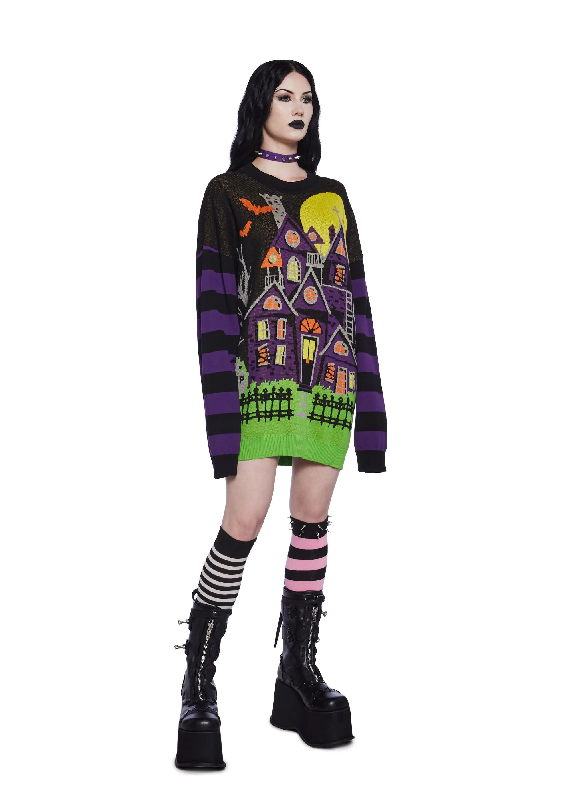 Eerie Estate Intarsia Sweater