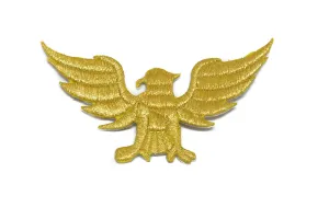 Embroidered Gold Eagle Iron-On Patch