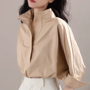 Feminine Collared 3Q Sleeve Shirt