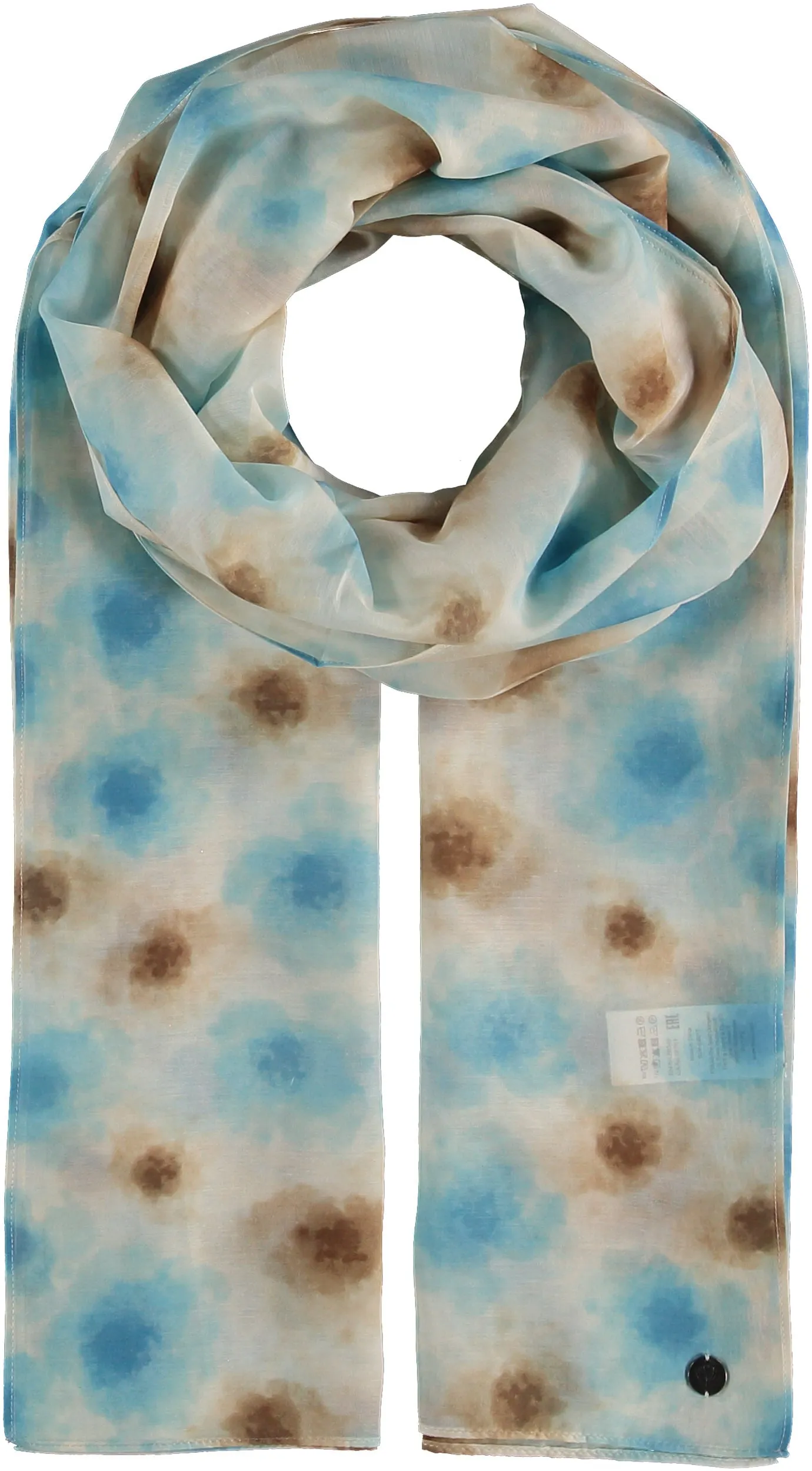 Floral Optic Cotton Silk Wrap