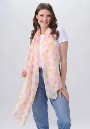 Floral Optic Cotton Silk Wrap