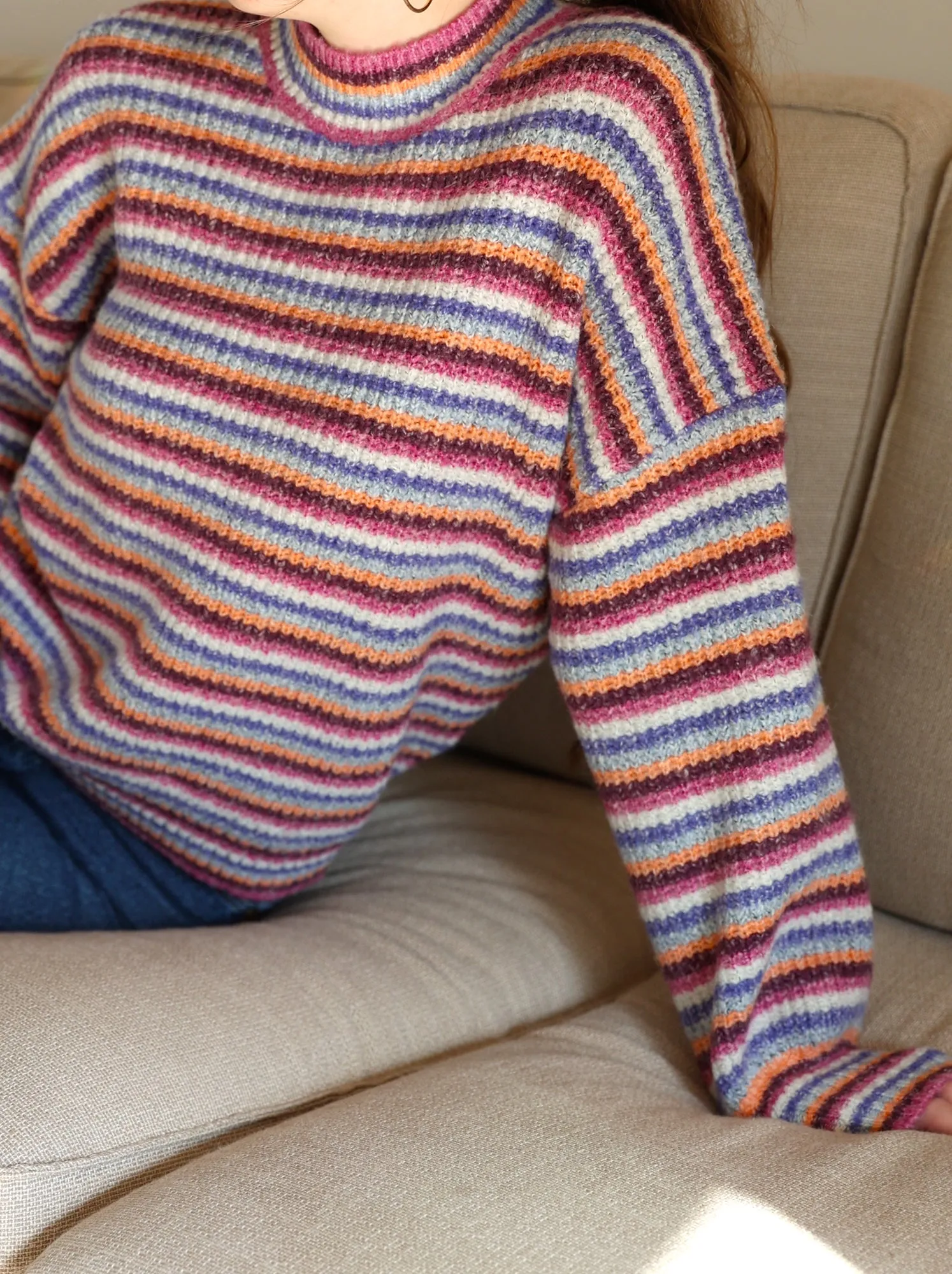 Greece Striped Cozy Sweater - FINAL SALE