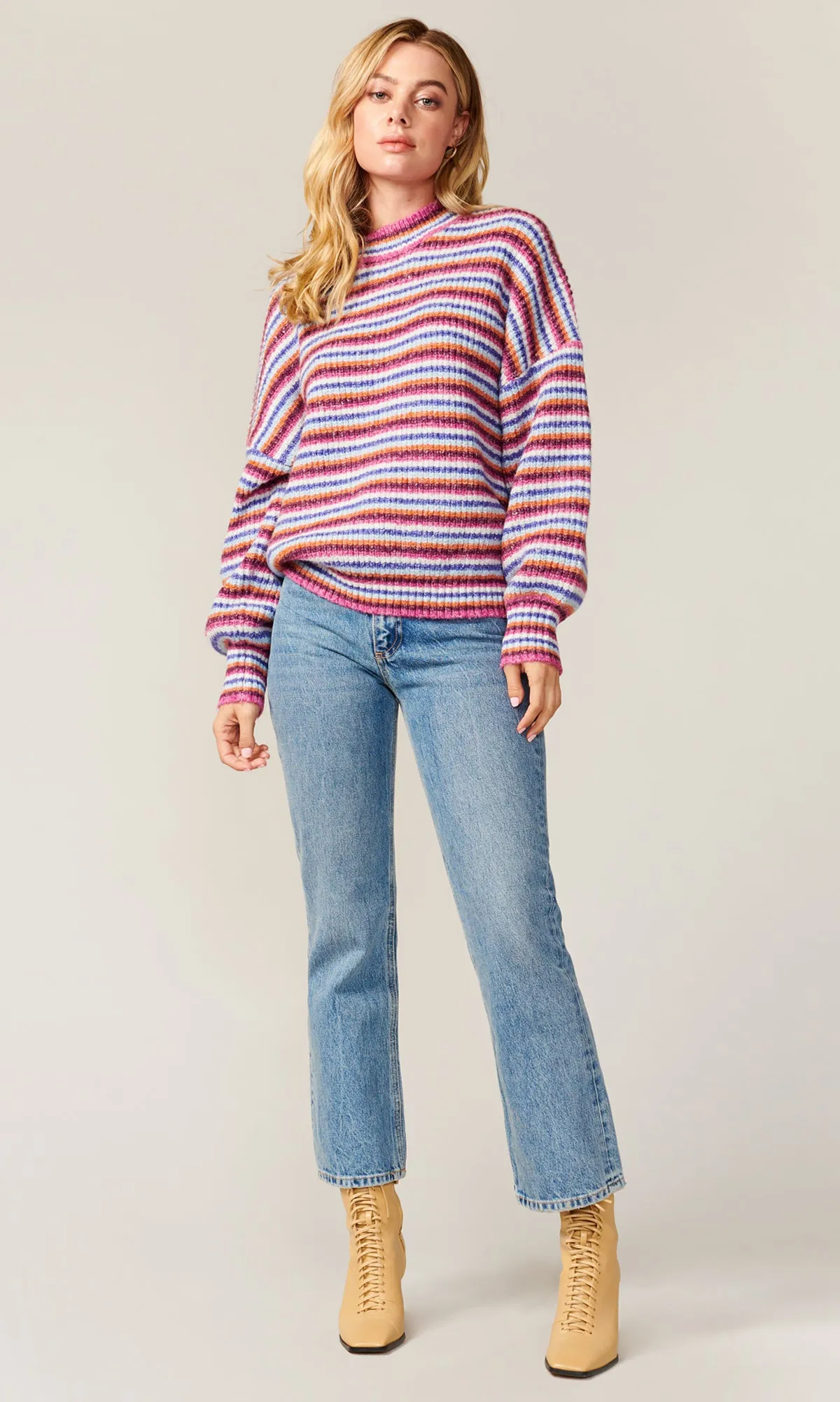 Greece Striped Cozy Sweater - FINAL SALE