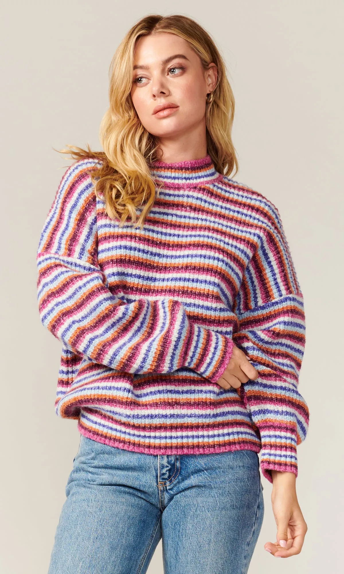 Greece Striped Cozy Sweater - FINAL SALE