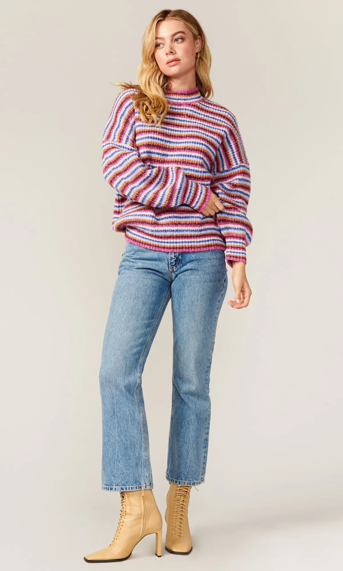 Greece Striped Cozy Sweater - FINAL SALE