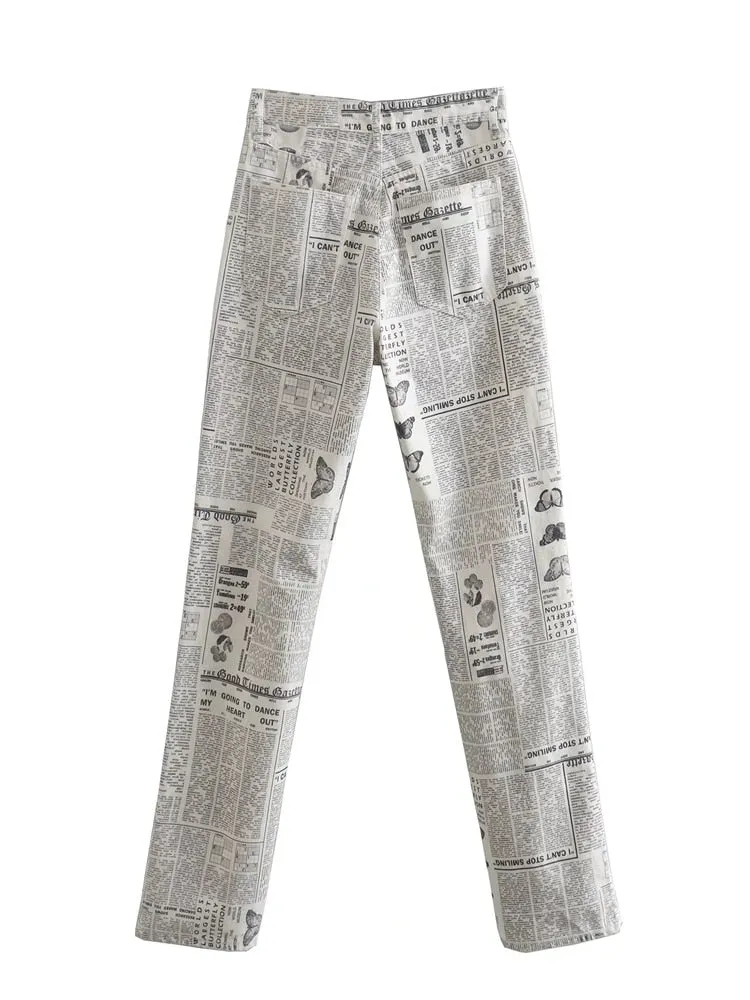 Headline Hues Print Trousers