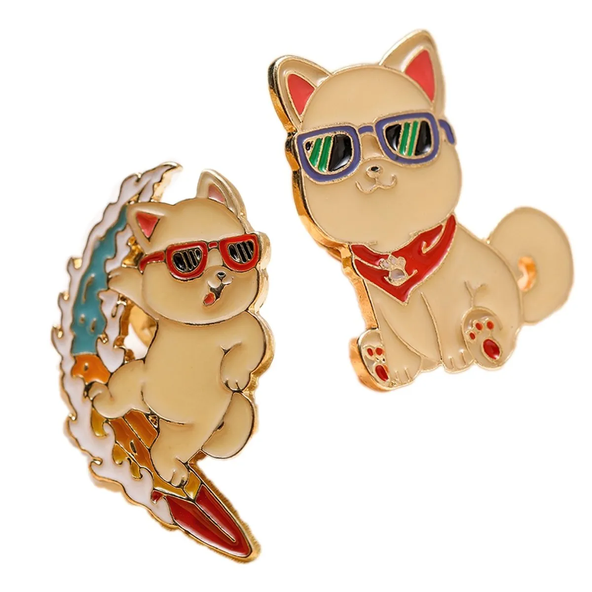 Japanese Kishu inu Dog Enamel Pin