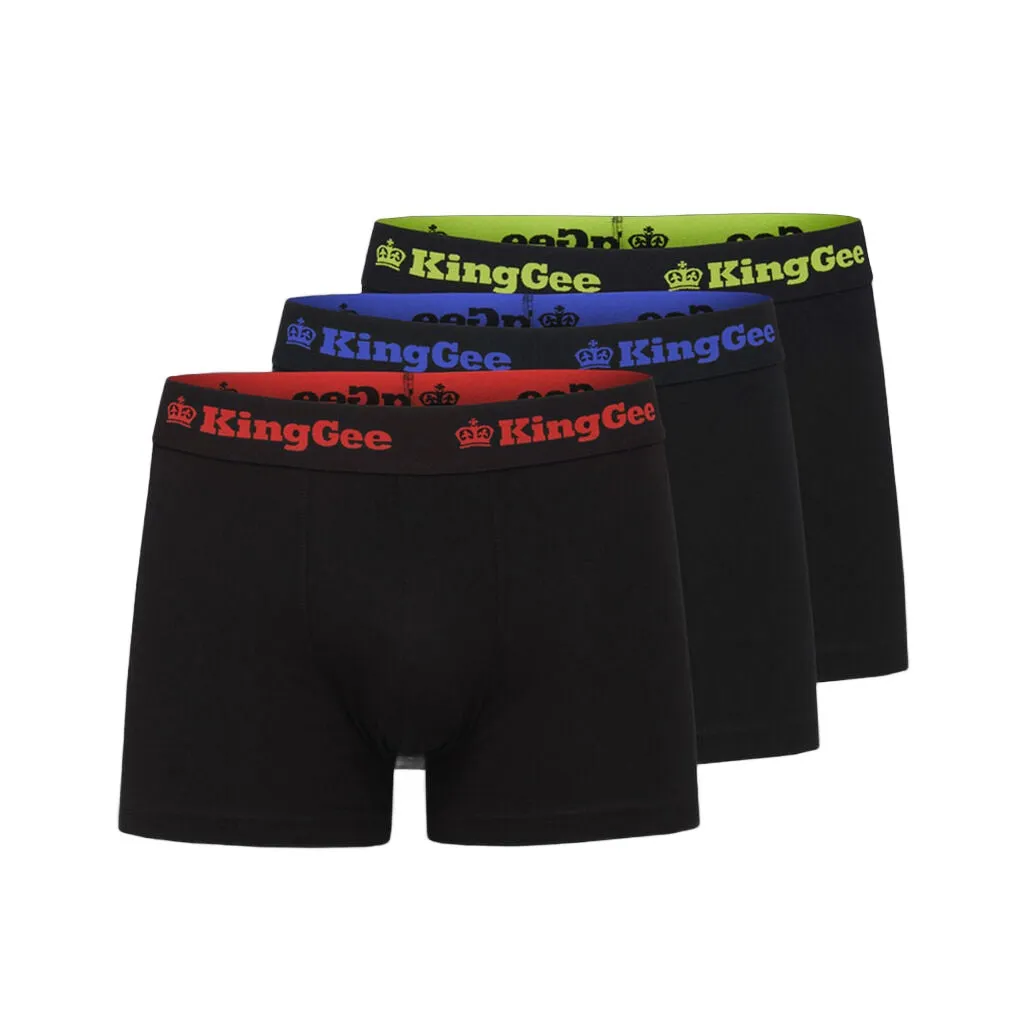 King Gee Men's Cotton Trunks - 3 Pack (K09023)