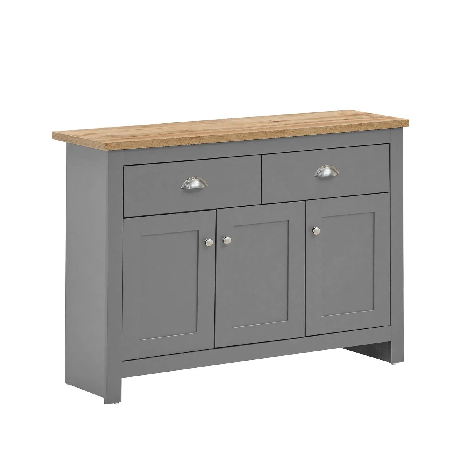 Lando Series 3 Door 2 Drawer Sideboard | Metal Handles, and Runners | Available in 2 Colours | H82cm x W112cm x D35cm