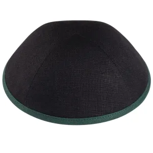 Linen Yarmulke with Coloured Rim