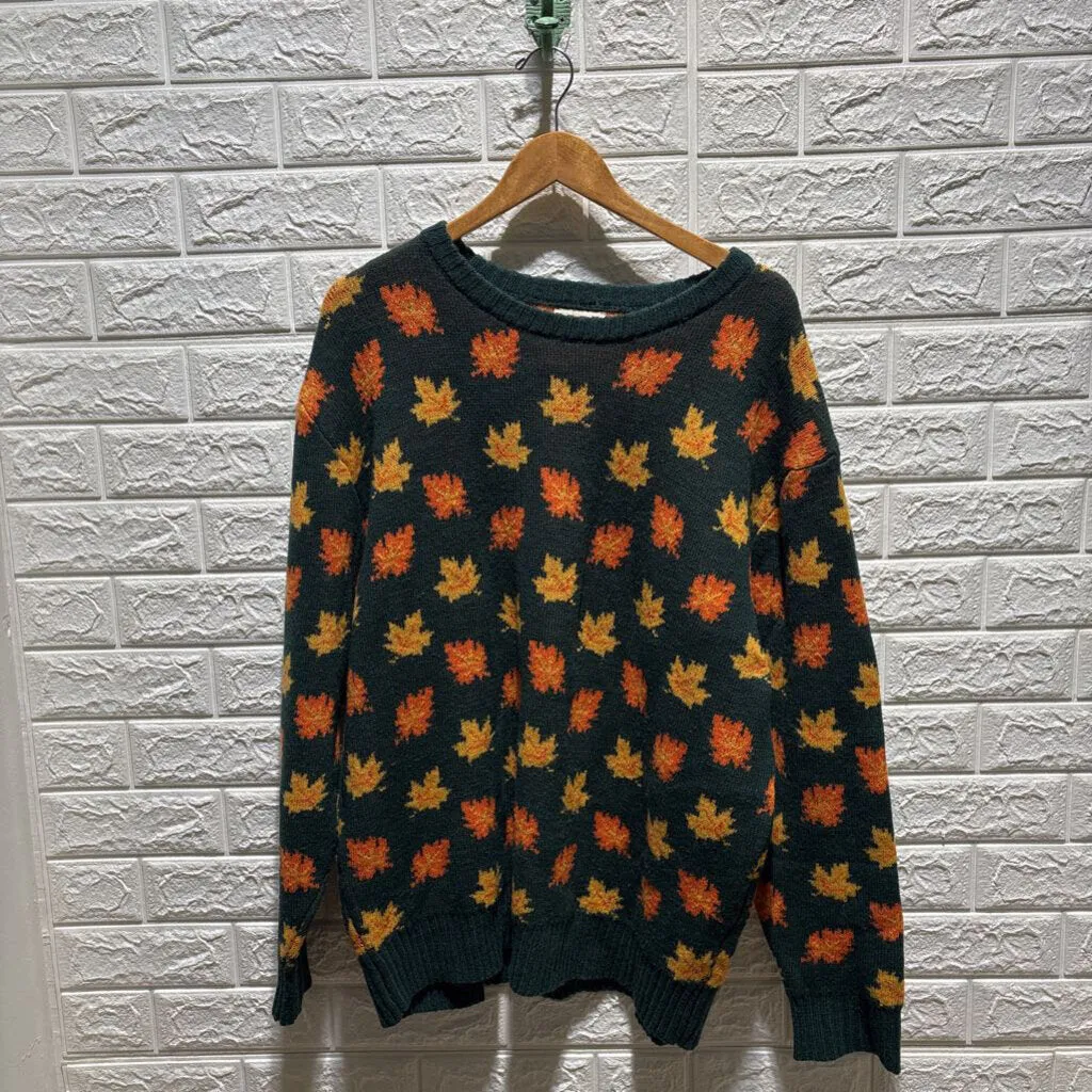 Maple Leaf Pattern Sweater