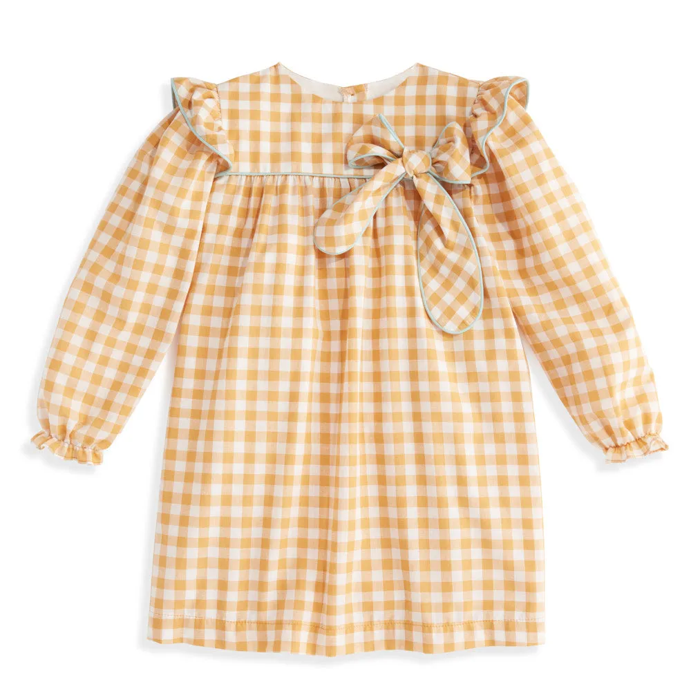 Marilyn Dress -- Mustard Check