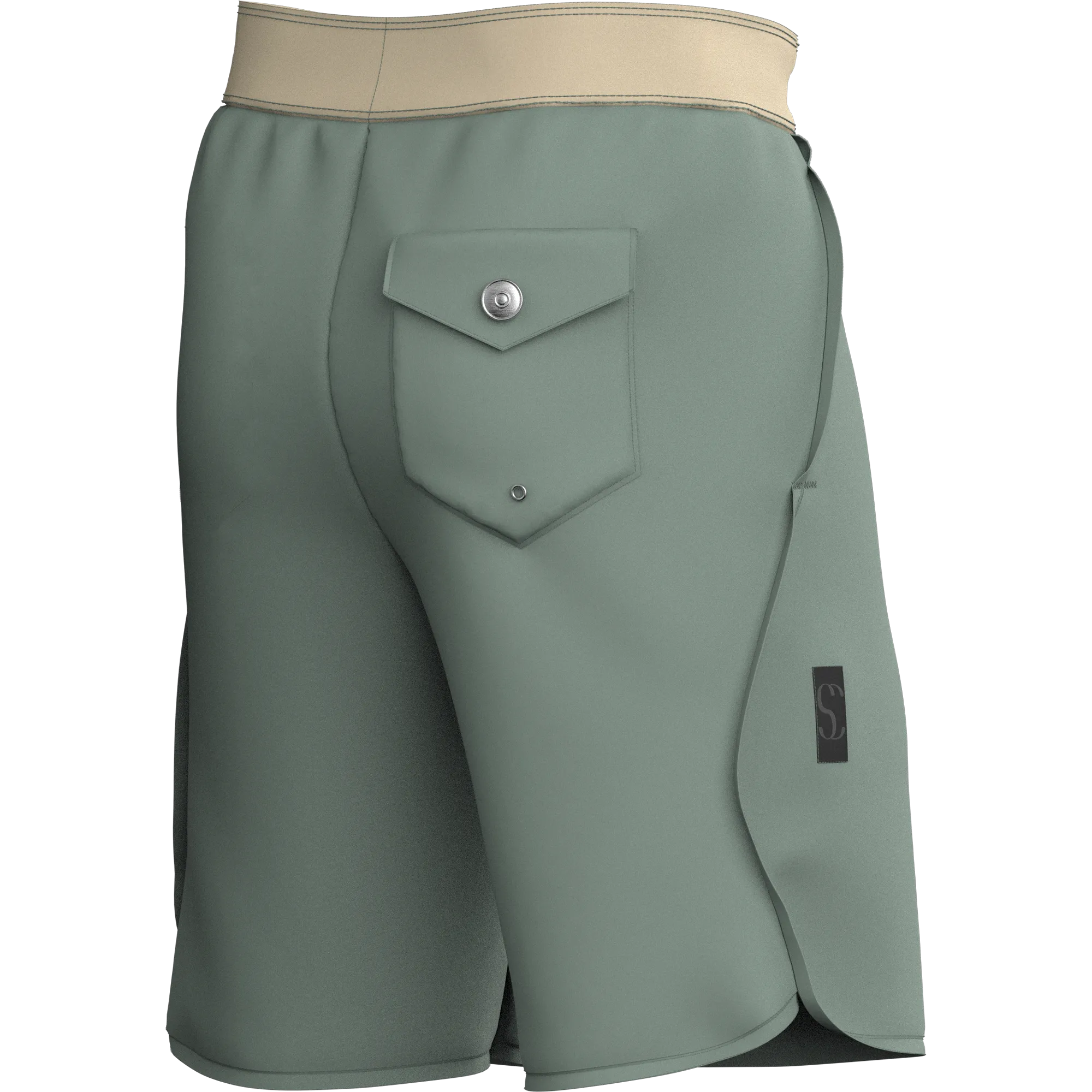 Men's Green Board Shorts