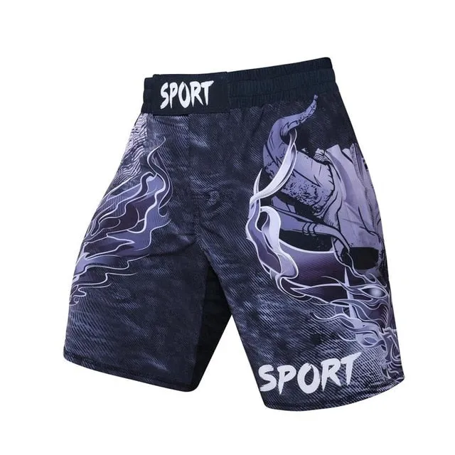 MMA Warrior Printed Breathable Shorts