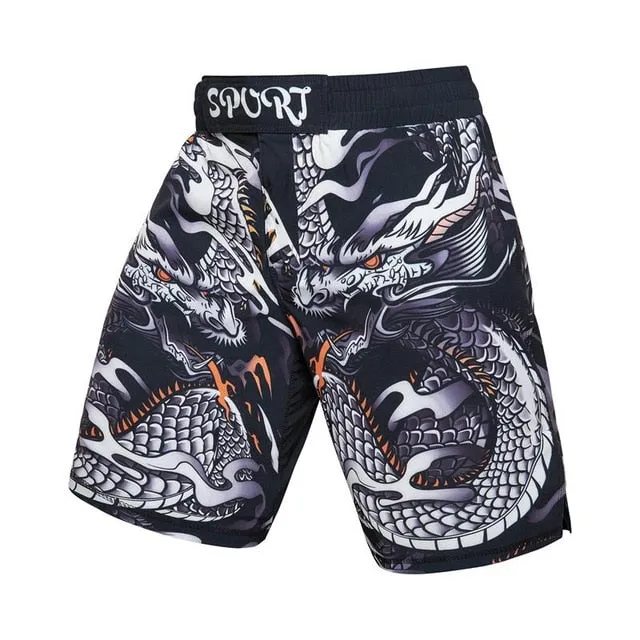 MMA Warrior Printed Breathable Shorts