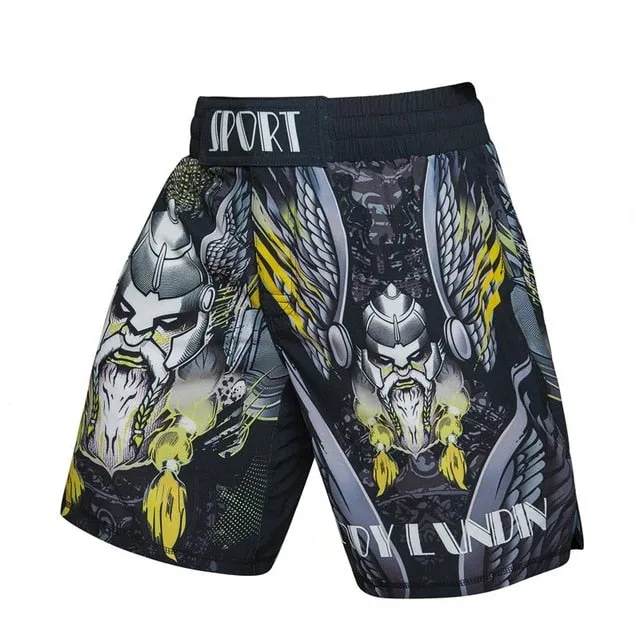 MMA Warrior Printed Breathable Shorts