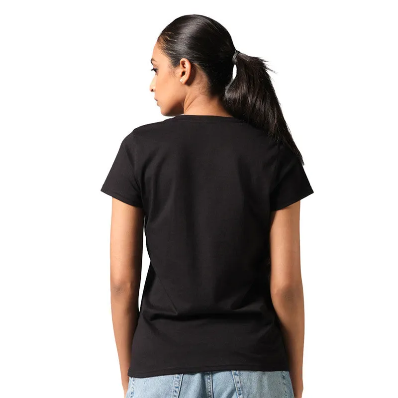 Neeman's Classic Crew Black T-Shirt for Women | Organic Cotton