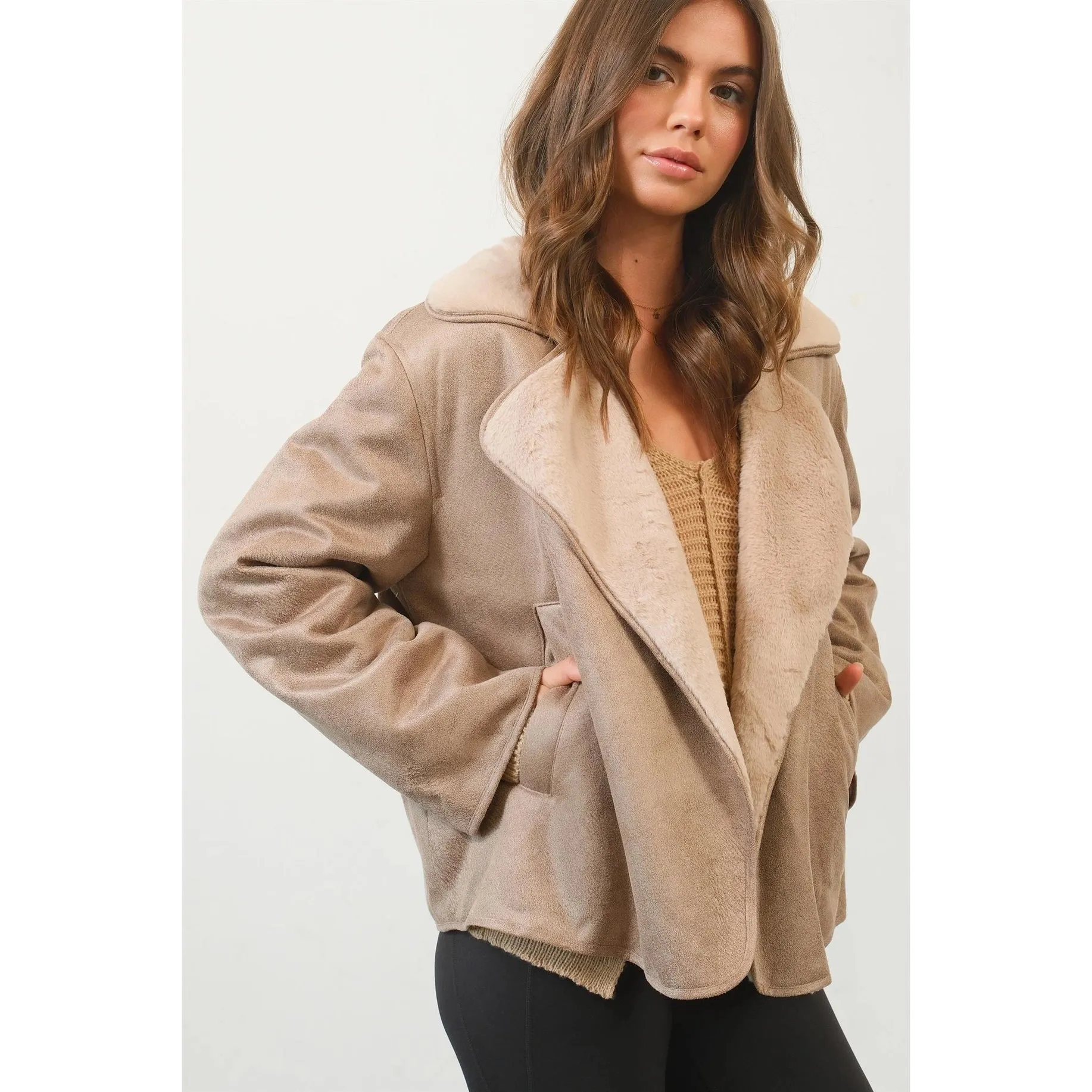 Oversized Western Suede Jacket