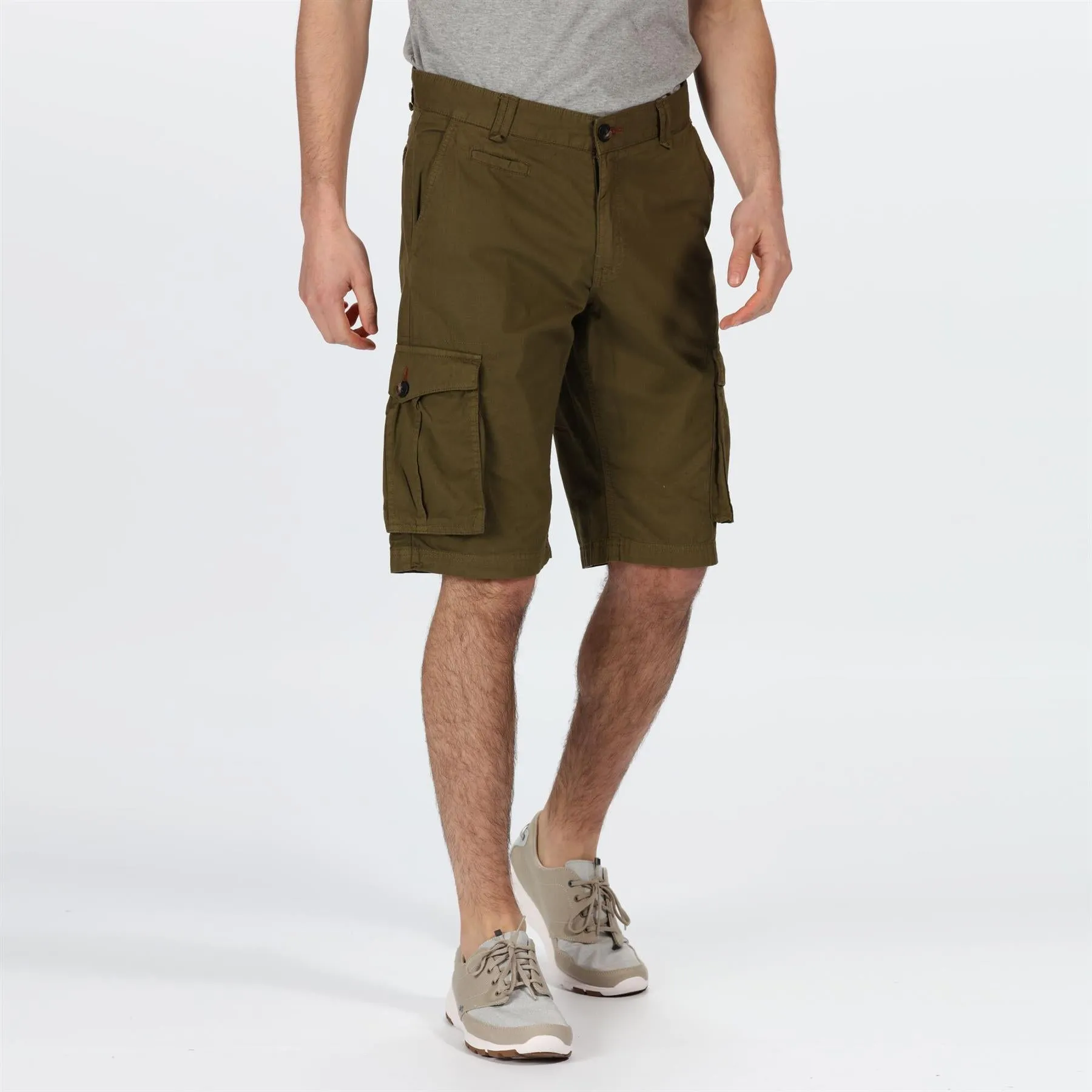 Regatta Mens Shorebay Cargo Breathable Cotton Shorts