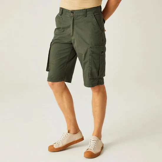 Regatta Mens Shorebay Cargo Breathable Cotton Shorts