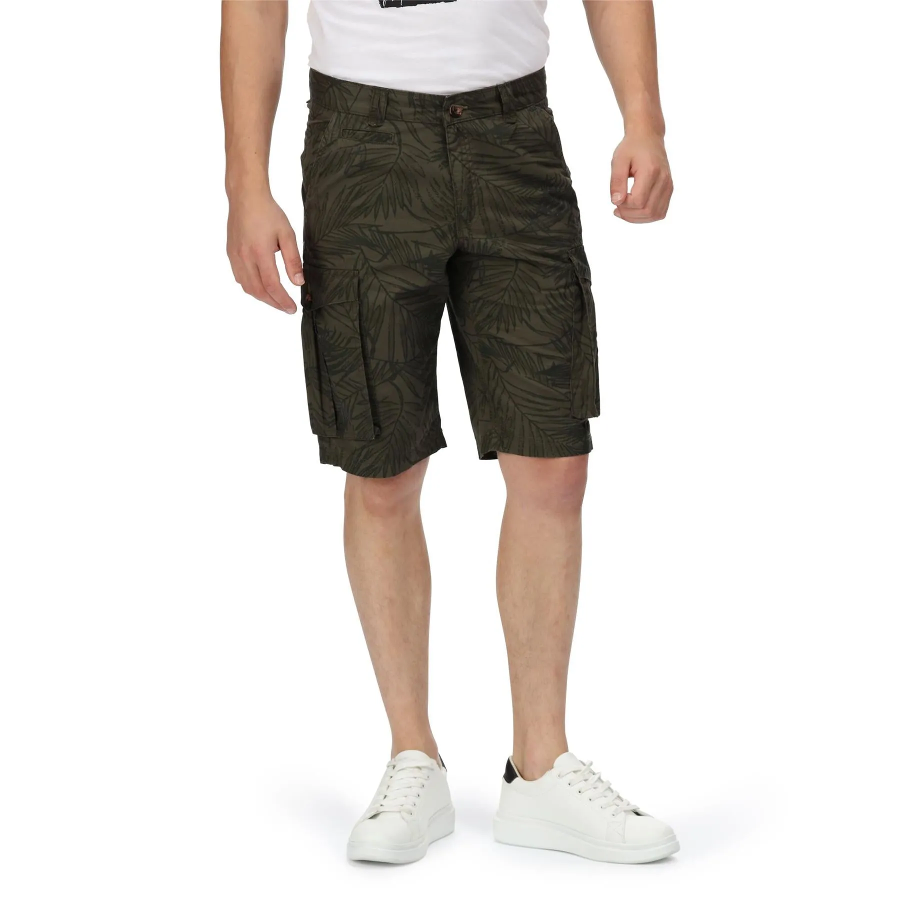 Regatta Mens Shorebay Cargo Breathable Cotton Shorts