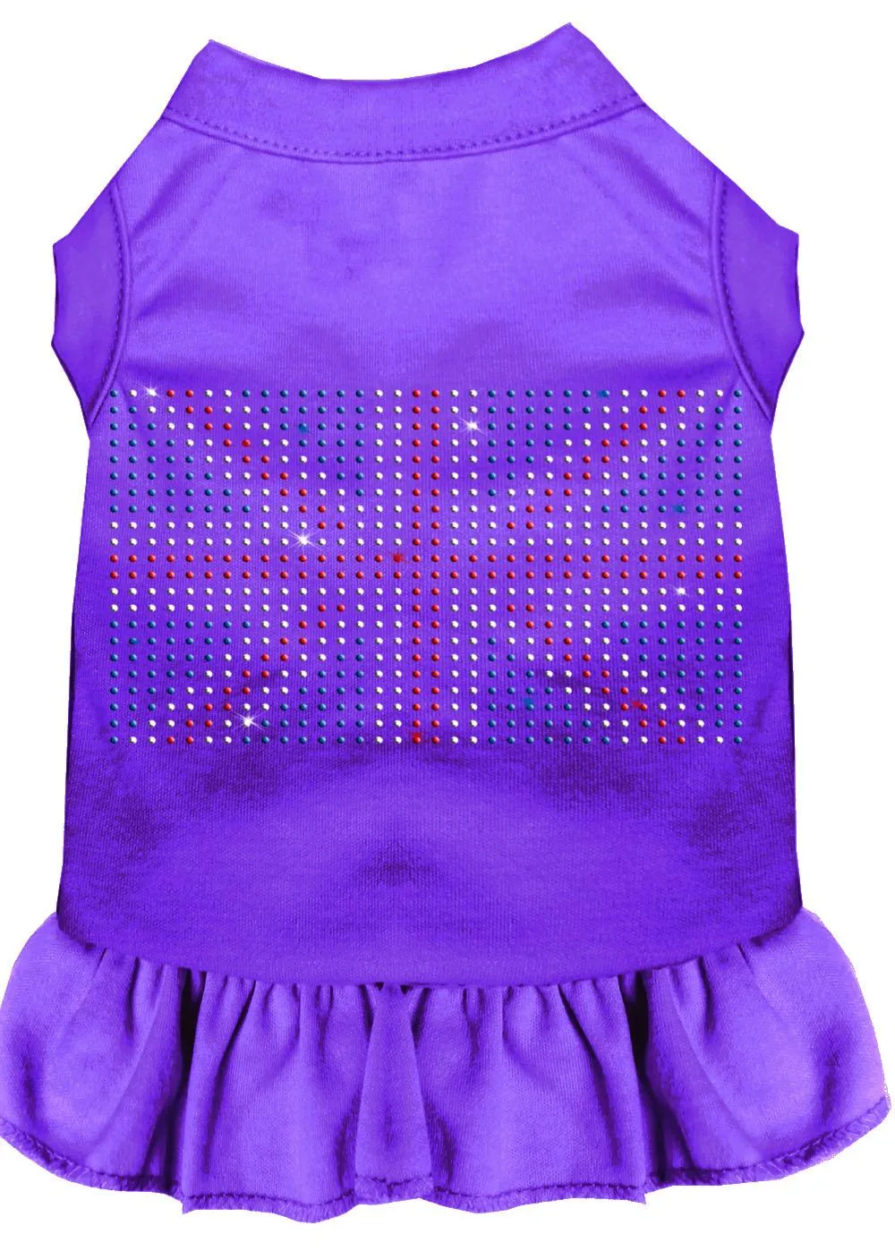 Rhinestone British Flag Dress Purple Med (12)