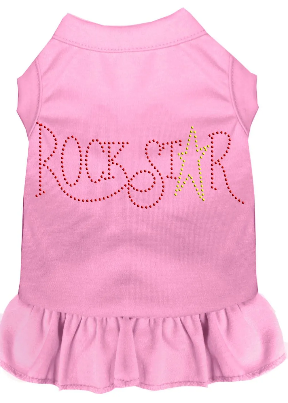 Rhinestone Rockstar Dress Light Pink Med (12)