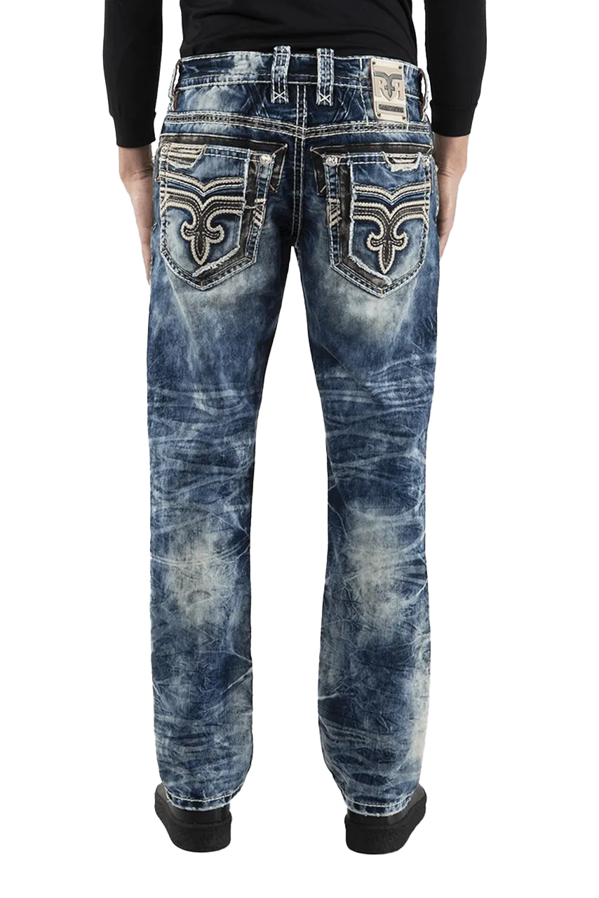 Rock Revival Men's Rusty Straight Denim Jeans