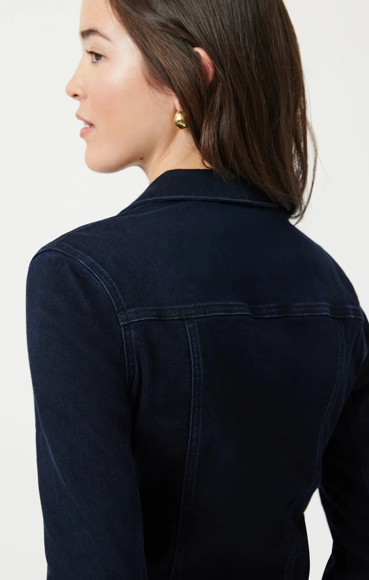 SAMANTHA JACKET IN MIDNIGHT FEATHER BLUE