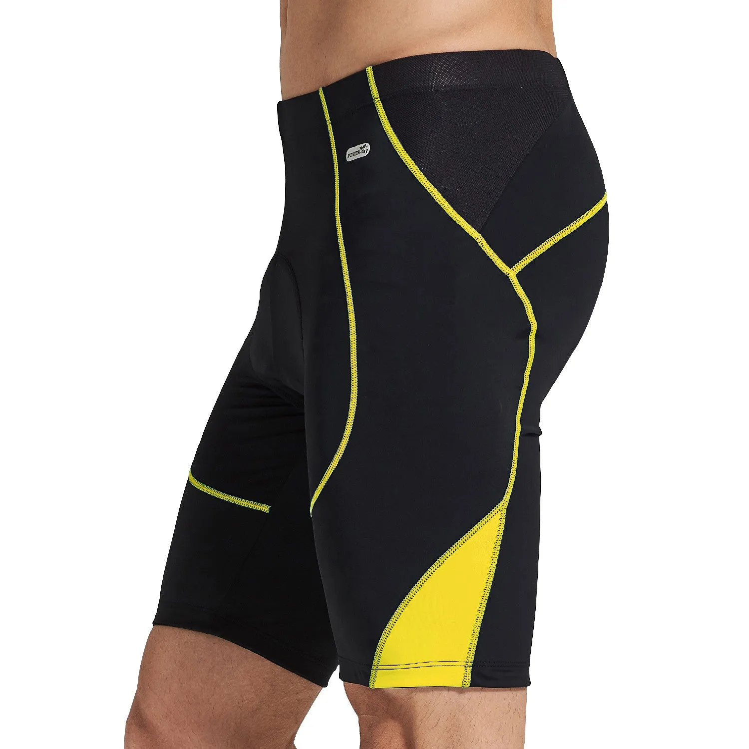 Santic Genting Yellow Men Padded Cycling Shorts