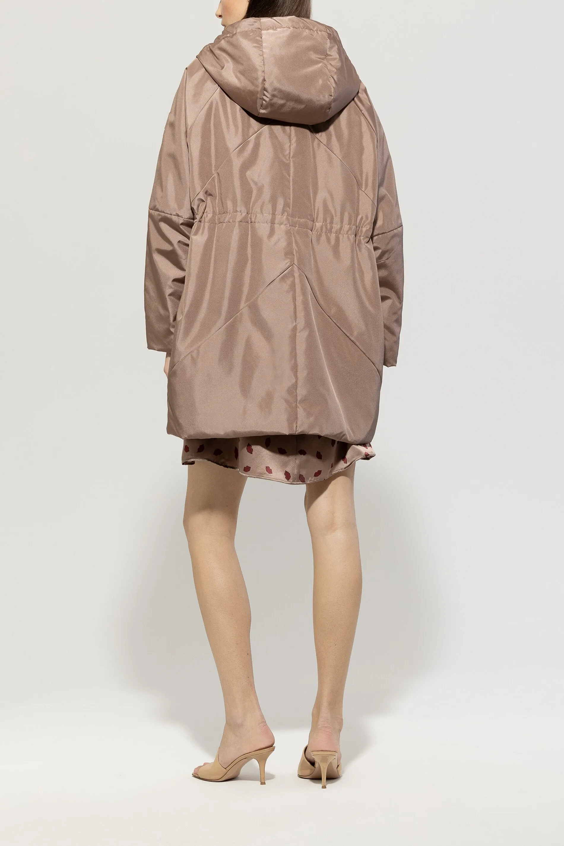 Timeless Chic 3/4 Quilted Mushroom Coat <span>418900<span>